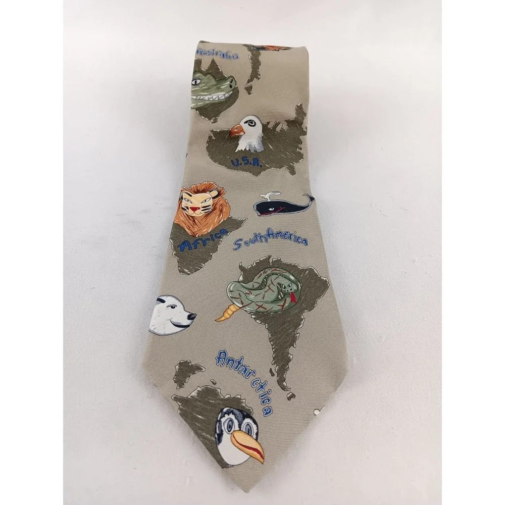 VINTAGE Save the Children Silk Tie 60